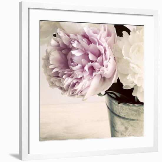 Pink and White Peonies in a Vase-Tom Quartermaine-Framed Giclee Print