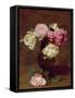 Pink and White Roses-Henri Fantin-Latour-Framed Stretched Canvas