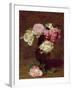 Pink and White Roses-Henri Fantin-Latour-Framed Giclee Print