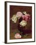 Pink and White Roses-Henri Fantin-Latour-Framed Giclee Print