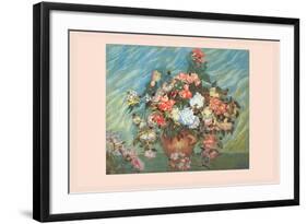 Pink and White Roses-Vincent van Gogh-Framed Art Print