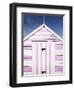 Pink and White Striped Beach Hut, Felixstowe, Suffolk, England, United Kingdom, Europe-Mark Sunderland-Framed Photographic Print