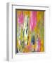 Pink and Yellow Abstract Art Painting-T30Gallery-Framed Art Print