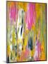 Pink and Yellow Abstract Art Painting-T30Gallery-Mounted Art Print