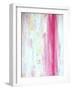 Pink and Yellow Abstract Art Painting-T30Gallery-Framed Art Print