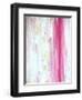 Pink and Yellow Abstract Art Painting-T30Gallery-Framed Art Print