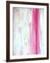 Pink and Yellow Abstract Art Painting-T30Gallery-Framed Art Print