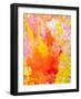 Pink and Yellow Abstract Art Painting-T30Gallery-Framed Art Print