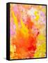 Pink and Yellow Abstract Art Painting-T30Gallery-Framed Stretched Canvas