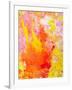 Pink and Yellow Abstract Art Painting-T30Gallery-Framed Art Print