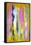 Pink and Yellow Abstract Art Painting-T30Gallery-Framed Stretched Canvas