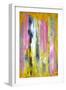 Pink and Yellow Abstract Art Painting-T30Gallery-Framed Art Print