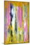 Pink and Yellow Abstract Art Painting-T30Gallery-Mounted Art Print