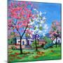 Pink and Yellow Blossoms on a Blue Sky-Patty Baker-Mounted Art Print