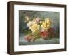 Pink and Yellow Roses-Andre Perrachon-Framed Giclee Print