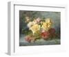 Pink and Yellow Roses-Andre Perrachon-Framed Premium Giclee Print