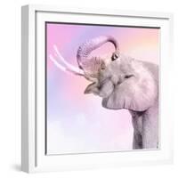 Pink Animals 3-Kimberly Allen-Framed Art Print