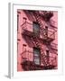 Pink Apartment Building in Soho District, Downtown Manhattan, New York City, New York, USA-Richard Cummins-Framed Photographic Print
