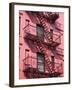 Pink Apartment Building in Soho District, Downtown Manhattan, New York City, New York, USA-Richard Cummins-Framed Photographic Print