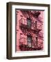 Pink Apartment Building in Soho District, Downtown Manhattan, New York City, New York, USA-Richard Cummins-Framed Photographic Print