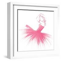 Pink Attitude One-OnRei-Framed Art Print