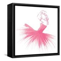 Pink Attitude One-OnRei-Framed Stretched Canvas