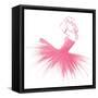 Pink Attitude One-OnRei-Framed Stretched Canvas