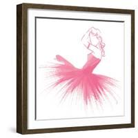 Pink Attitude One-OnRei-Framed Art Print