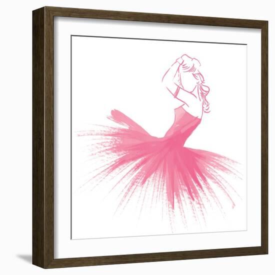 Pink Attitude One-OnRei-Framed Art Print