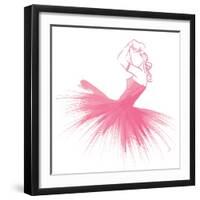 Pink Attitude One-OnRei-Framed Art Print