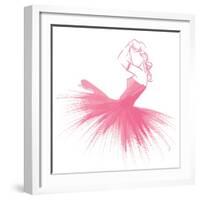 Pink Attitude One-OnRei-Framed Art Print