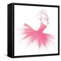 Pink Attitude One-OnRei-Framed Stretched Canvas