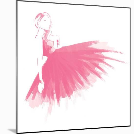 Pink Attitude Two-OnRei-Mounted Art Print