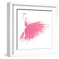 Pink Attitude Two-OnRei-Framed Art Print