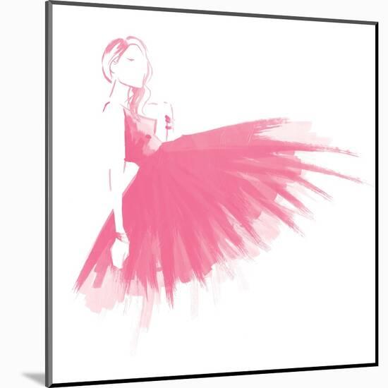 Pink Attitude Two-OnRei-Mounted Art Print