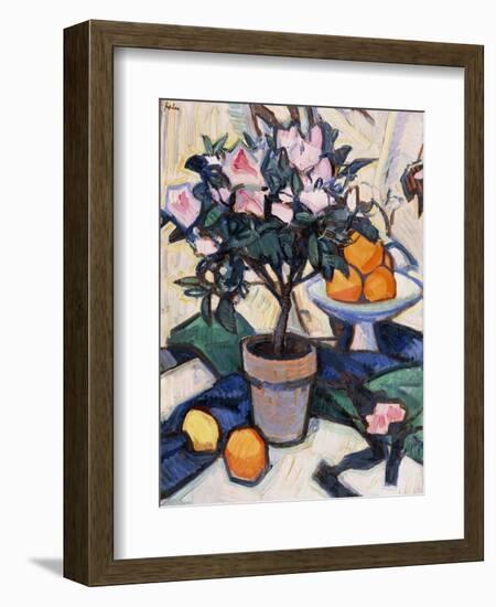 Pink Azalea and Oranges, C.1913-Samuel John Peploe-Framed Giclee Print