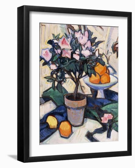 Pink Azalea and Oranges, C.1913-Samuel John Peploe-Framed Giclee Print