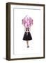 Pink Balloon Girl-Amanda Greenwood-Framed Art Print