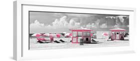 Pink Beach Houses - Miami Beach - Florida-Philippe Hugonnard-Framed Photographic Print