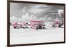 Pink Beach Houses - Miami Beach - Florida-Philippe Hugonnard-Framed Photographic Print