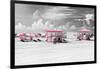 Pink Beach Houses - Miami Beach - Florida-Philippe Hugonnard-Framed Photographic Print