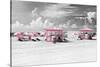 Pink Beach Houses - Miami Beach - Florida-Philippe Hugonnard-Stretched Canvas