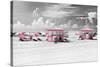 Pink Beach Houses - Miami Beach - Florida-Philippe Hugonnard-Stretched Canvas