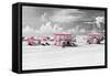 Pink Beach Houses - Miami Beach - Florida-Philippe Hugonnard-Framed Stretched Canvas