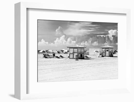 Pink Beach Houses - Miami Beach - Florida-Philippe Hugonnard-Framed Photographic Print