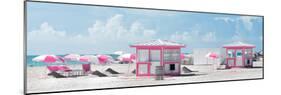 Pink Beach Houses - Miami Beach - Florida-Philippe Hugonnard-Mounted Photographic Print