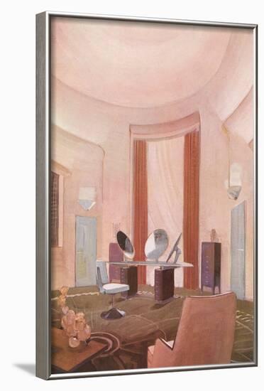 Pink Bedroom, Interior-null-Framed Art Print