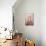 Pink Bedroom, Interior-null-Mounted Art Print displayed on a wall