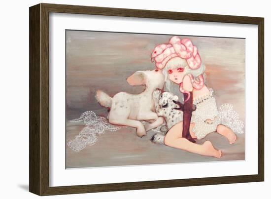 Pink Birthday Cake-Camilla D'Errico-Framed Art Print