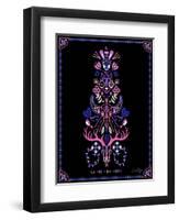 Pink Black LaMort-Cat Coquillette-Framed Art Print